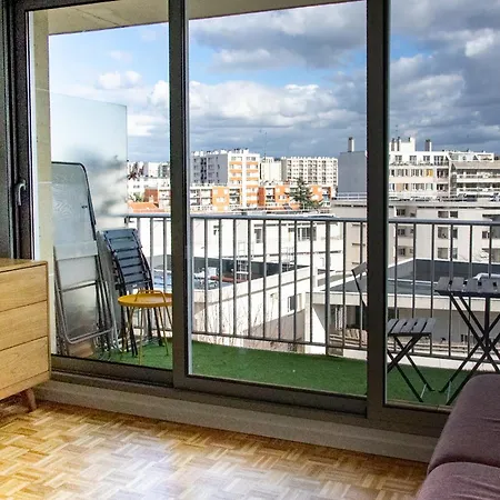 Avec Balcon Centre Lägenhet Montreuil (Seine-Saint-Denis)