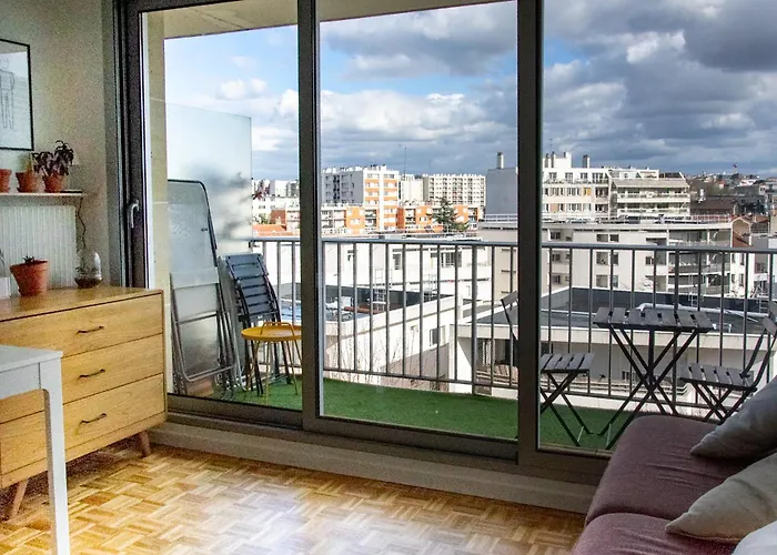 Avec Balcon Centre Lägenhet Montreuil (Seine-Saint-Denis)